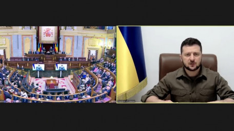 Президент України Володимир Зеленський звернувся до народу й політиків Іспанії